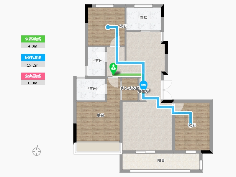 河南省-商丘市-绿锦·蘭园-100.80-户型库-动静线