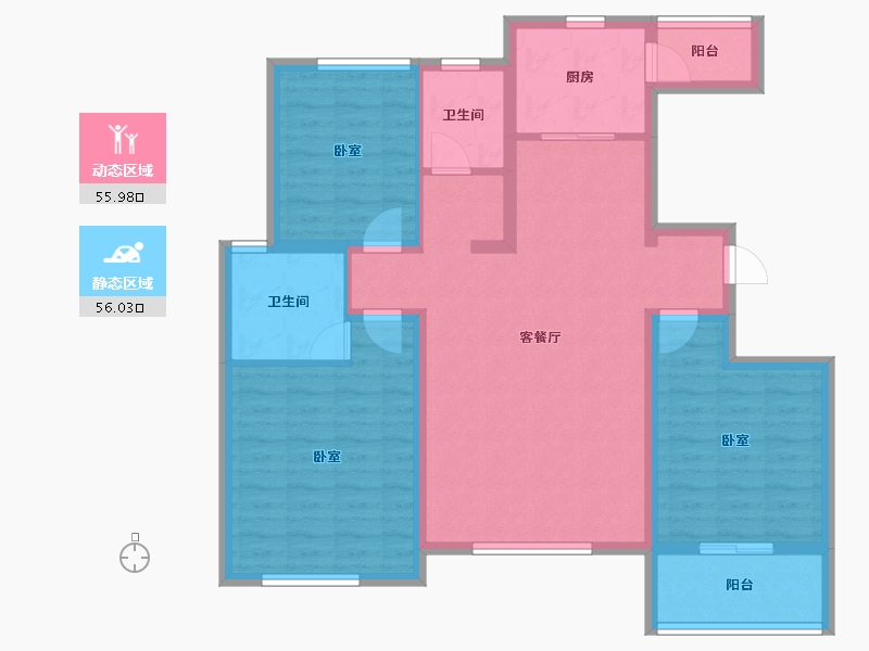 山东省-潍坊市-北斗山河城-100.00-户型库-动静分区