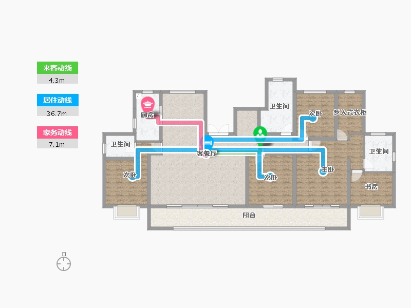 江苏省-连云港市-新海岸·熙墅湾-171.19-户型库-动静线