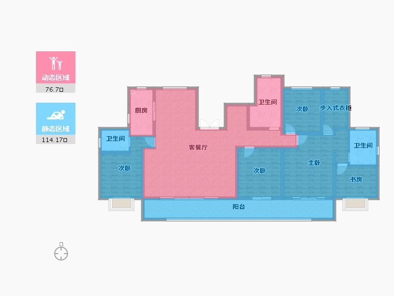 江苏省-连云港市-新海岸·熙墅湾-171.19-户型库-动静分区