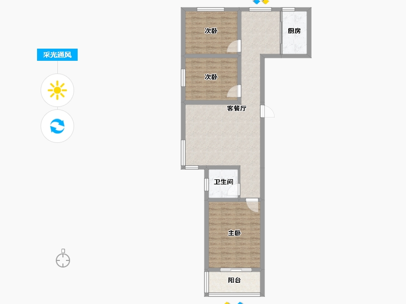 河北省-秦皇岛市-在水一方-80.20-户型库-采光通风