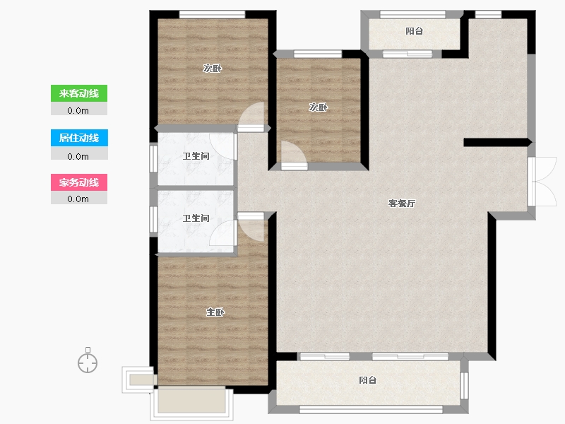 陕西省-渭南市-添康富士城-114.90-户型库-动静线