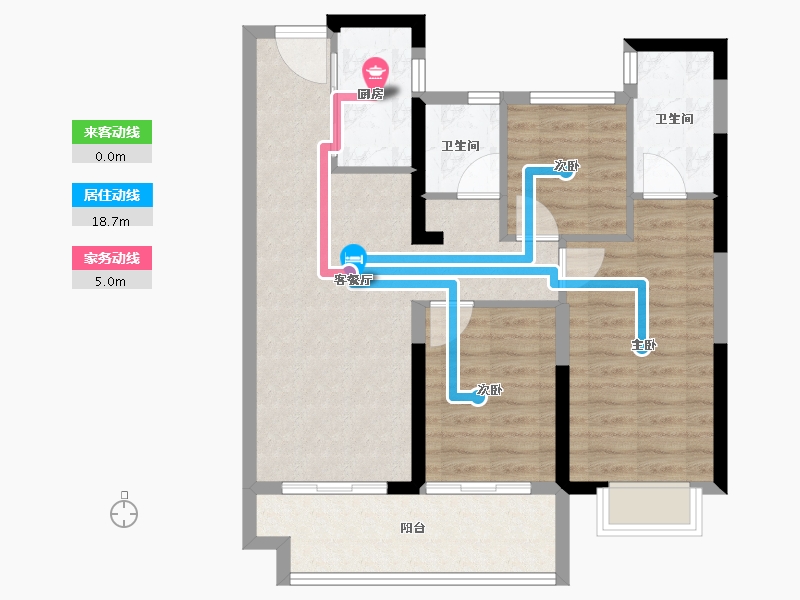 福建省-莆田市-铜锣湾万达广场-80.80-户型库-动静线