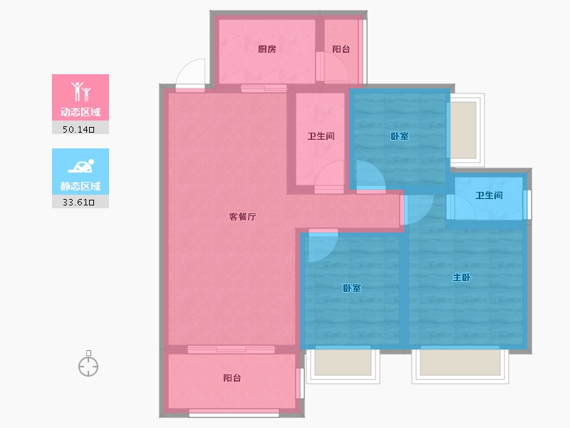 广东省-清远市-富强花园-73.26-户型库-动静分区