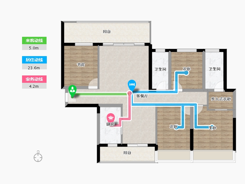 广西壮族自治区-贵港市-鑫炎凤凰城-115.35-户型库-动静线