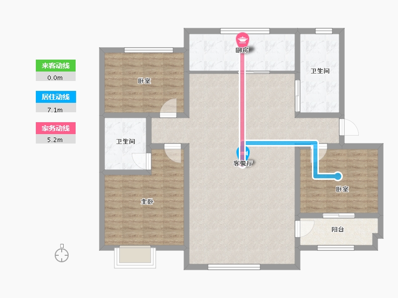 山东省-潍坊市-青云瑞景园.-113.46-户型库-动静线