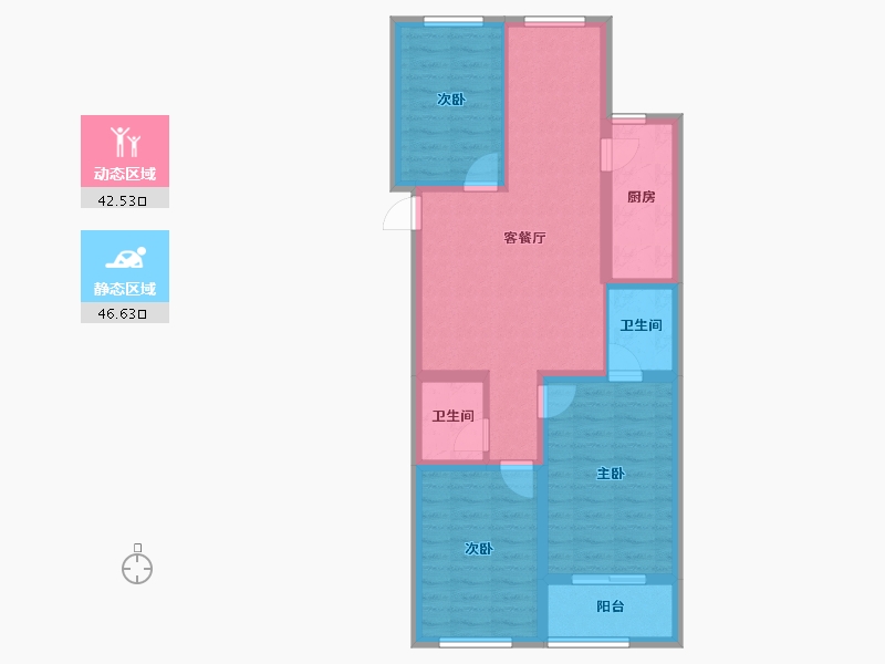 河北省-秦皇岛市-在水一方-79.12-户型库-动静分区