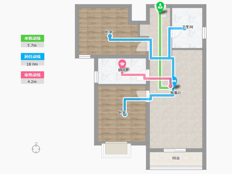 河北省-廊坊市-万润·北京运河湾-68.00-户型库-动静线