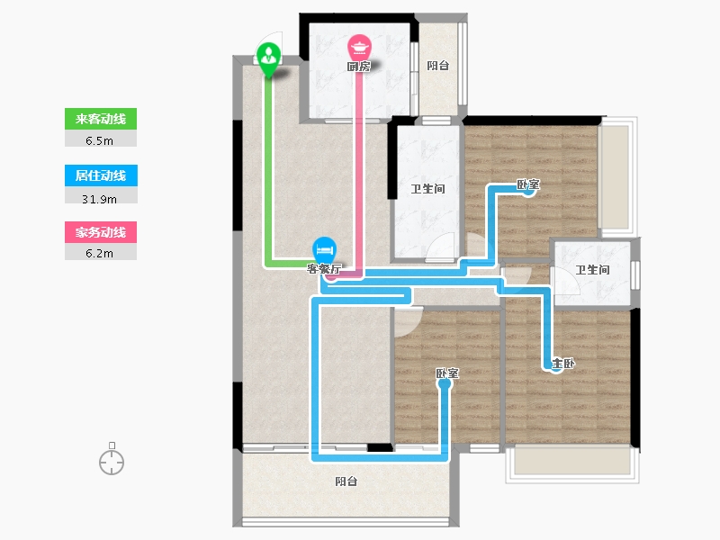 广西壮族自治区-河池市-兰郡华府-109.90-户型库-动静线