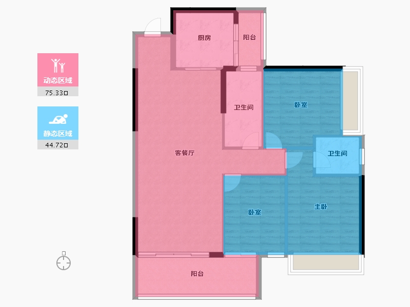 广西壮族自治区-河池市-兰郡华府-109.90-户型库-动静分区