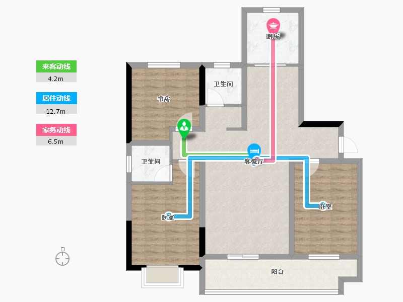 山东省-日照市-裕升华庭-96.81-户型库-动静线