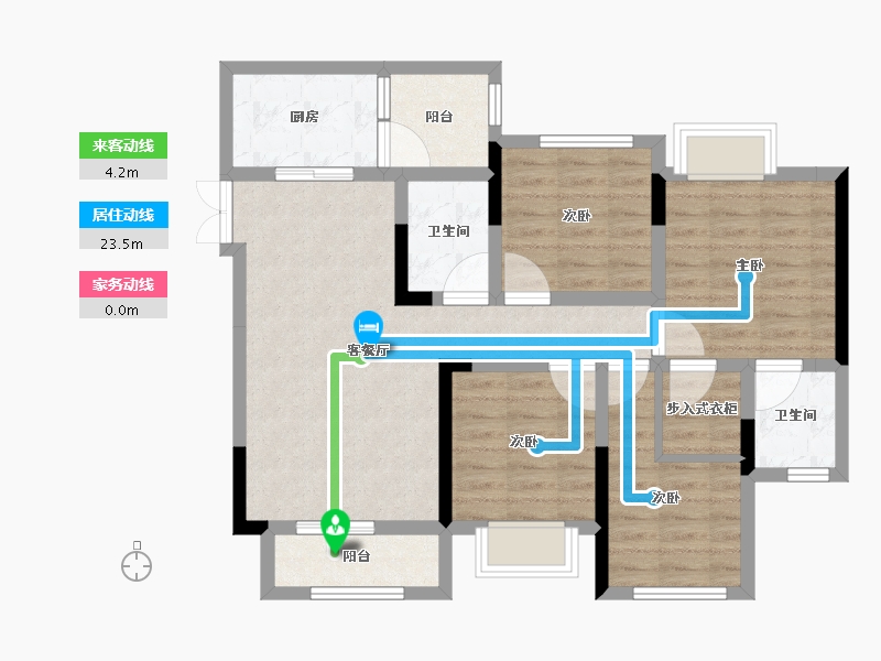 四川省-宜宾市-合信古宋金街-84.92-户型库-动静线