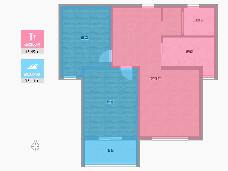 山东省-潍坊市-九州方园国际-73.64-户型库-动静分区