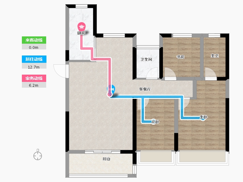 河南省-濮阳市-瑞璞澜亭叙-92.25-户型库-动静线