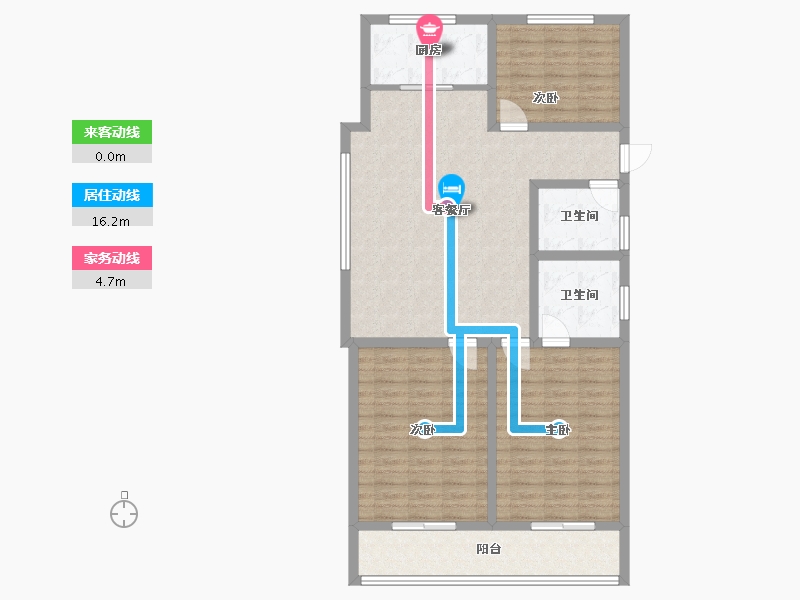 山东省-菏泽市-鑫源麗水城-107.34-户型库-动静线