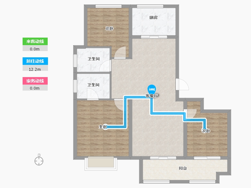 山东省-潍坊市-鲁商首府-102.94-户型库-动静线