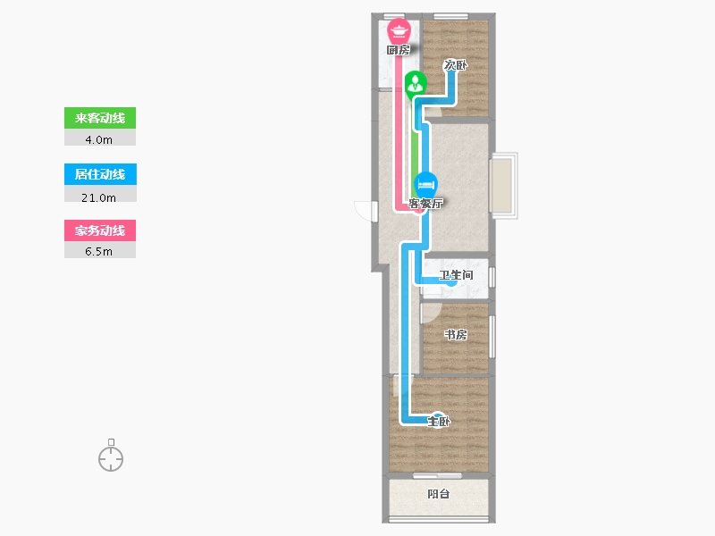 河北省-秦皇岛市-在水一方-71.00-户型库-动静线