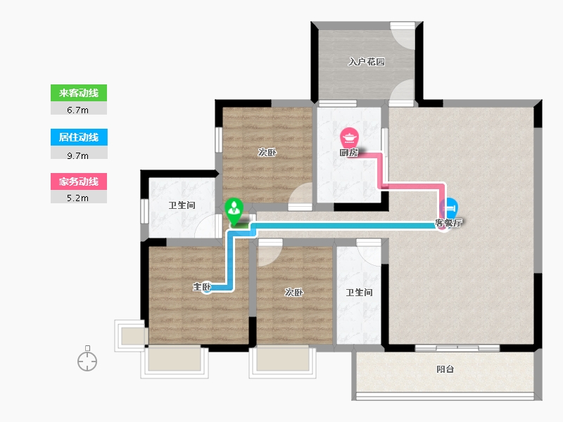 广西壮族自治区-来宾市-晓都·盛苑新街-99.53-户型库-动静线