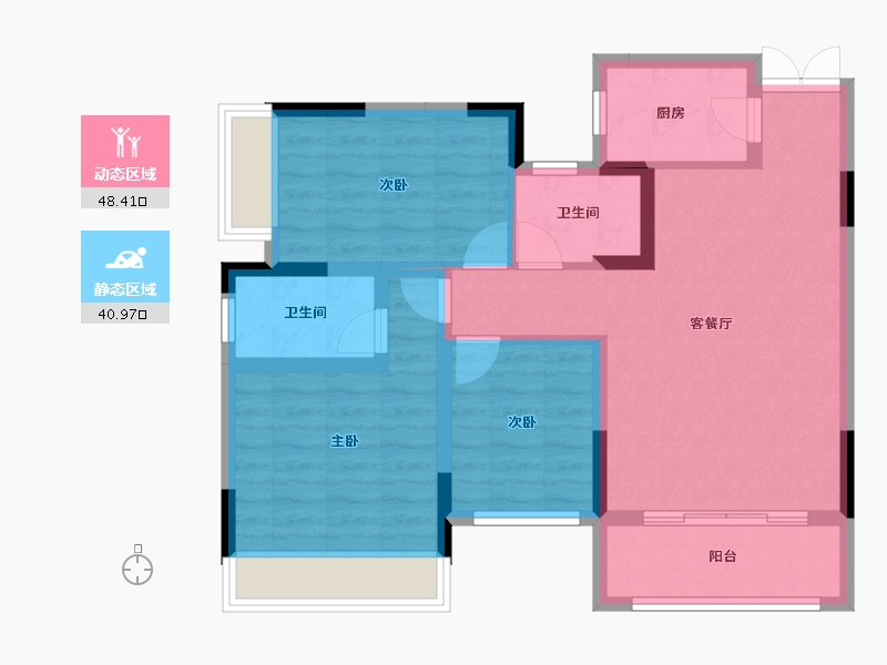 贵州省-贵阳市-御府壹号-79.35-户型库-动静分区