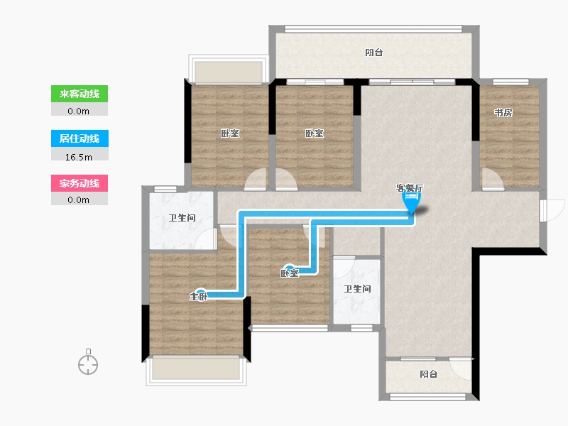 广西壮族自治区-河池市-兰郡华府-123.41-户型库-动静线