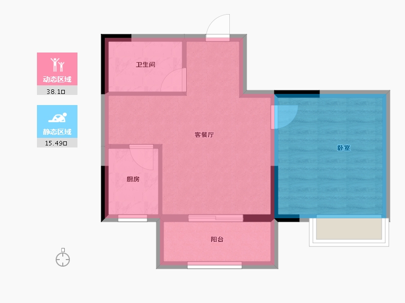 河北省-石家庄市-福商祥云筑-47.80-户型库-动静分区