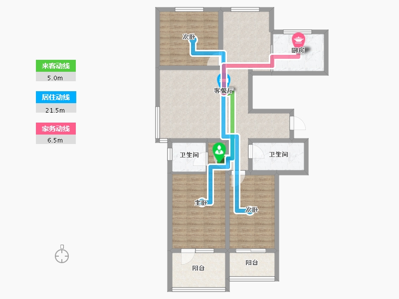 河北省-秦皇岛市-在水一方-95.48-户型库-动静线