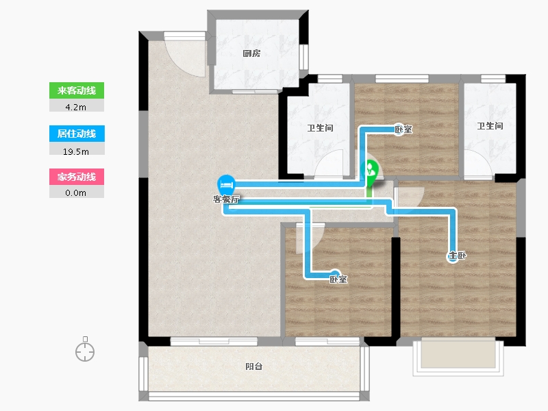 福建省-莆田市-保利城天宸-82.09-户型库-动静线