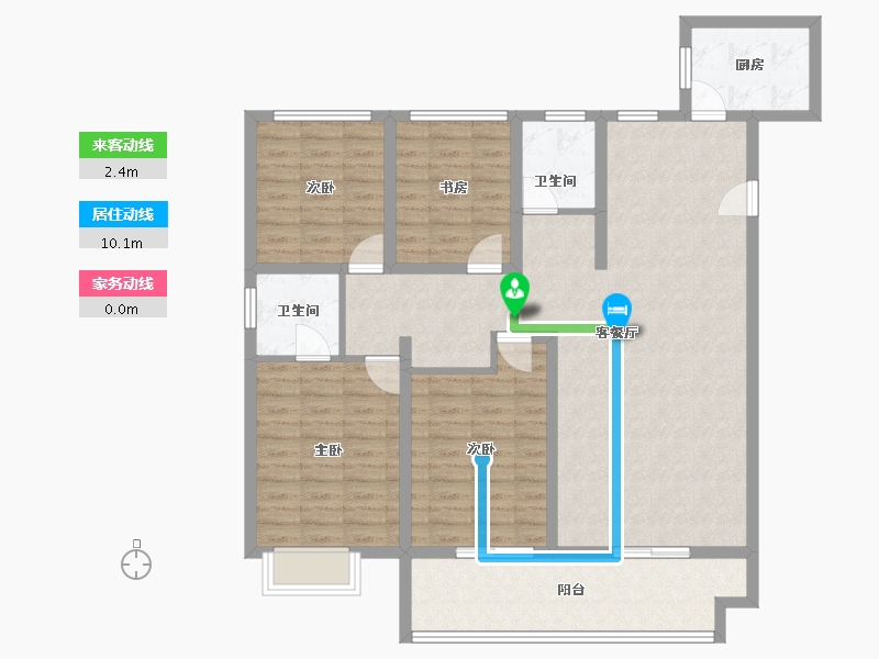 江苏省-连云港市-福居·新天地-117.26-户型库-动静线