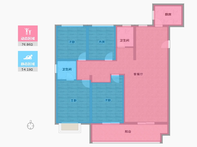 江苏省-连云港市-福居·新天地-117.26-户型库-动静分区