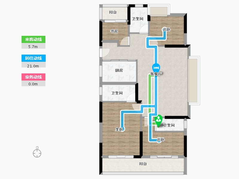 福建省-莆田市-铜锣湾万达广场-98.86-户型库-动静线