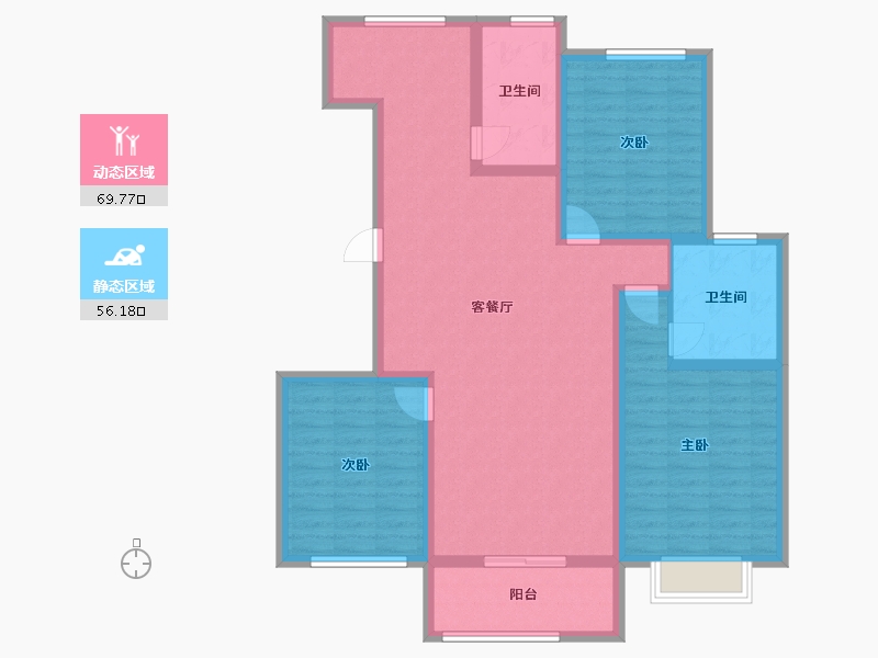 山东省-菏泽市-鑫源麗水城-113.06-户型库-动静分区