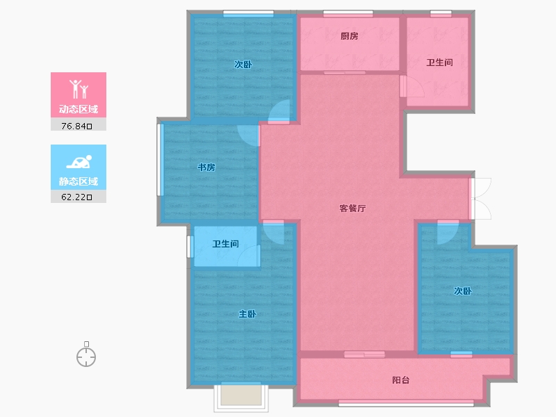 河南省-商丘市-史丹利·景城花园-124.80-户型库-动静分区