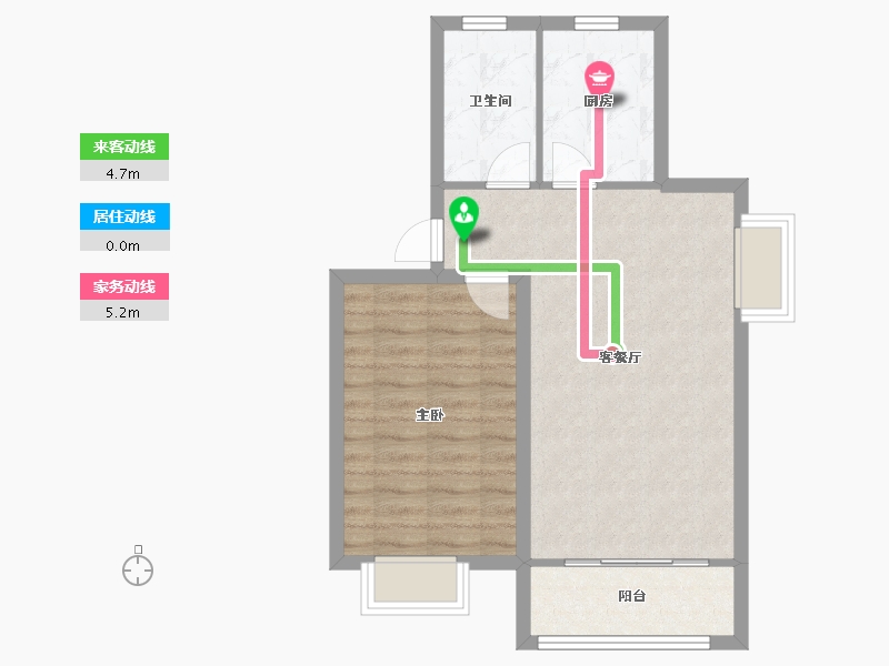 江苏省-苏州市-文溪花苑-46.48-户型库-动静线