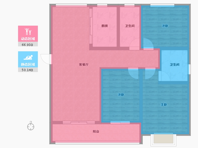 河南省-濮阳市-丽景上品-104.50-户型库-动静分区