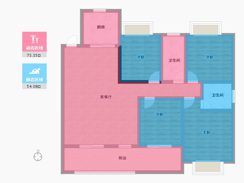 福建省-三明市-中洲郡-113.32-户型库-动静分区