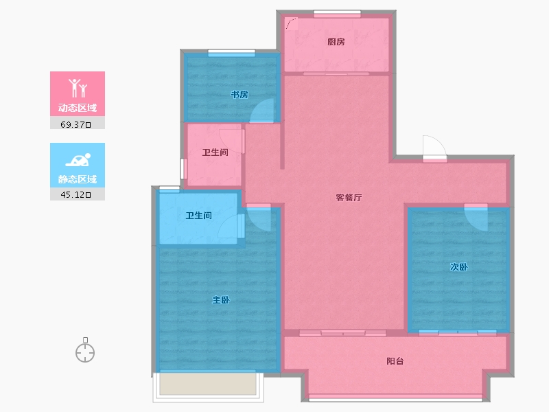 山东省-济宁市-均和惠民·玖悦-103.12-户型库-动静分区