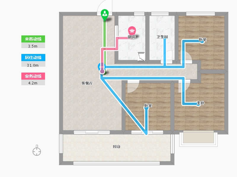 河南省-濮阳市-汇升•珑玺台-92.78-户型库-动静线