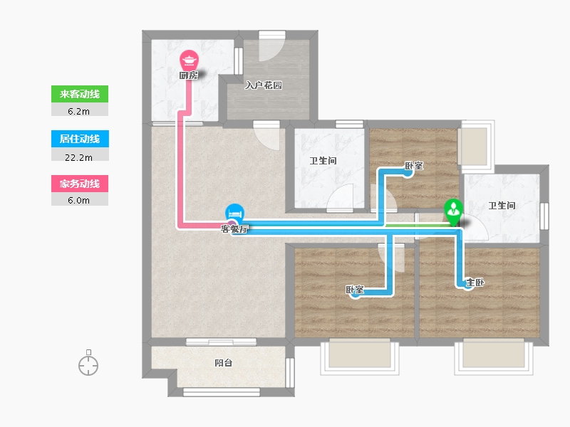 广东省-广州市-实地广州常春藤-77.70-户型库-动静线