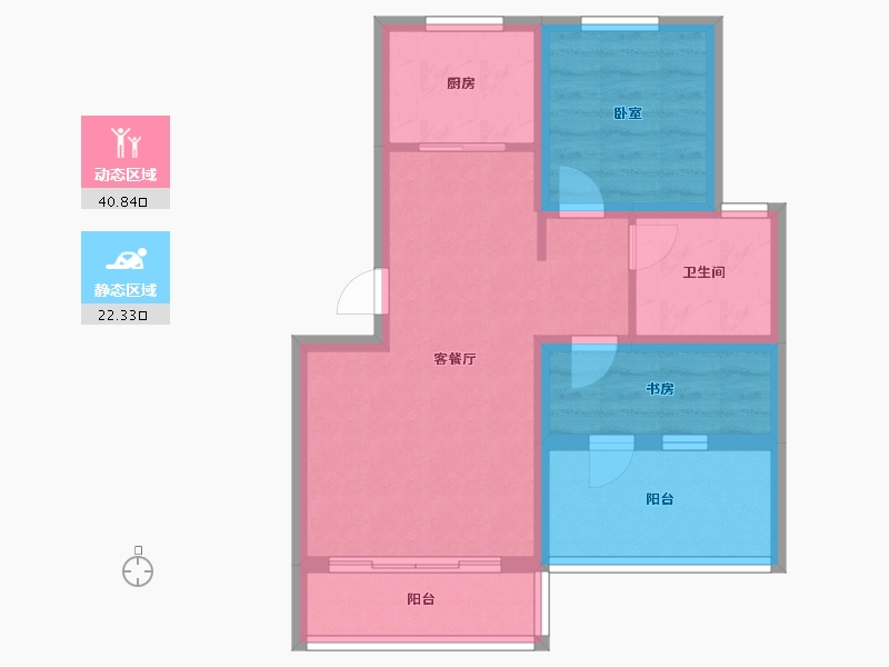 山东省-烟台市-日昇山水苑-55.20-户型库-动静分区