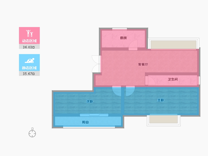 山东省-济宁市-金山新苑-62.12-户型库-动静分区