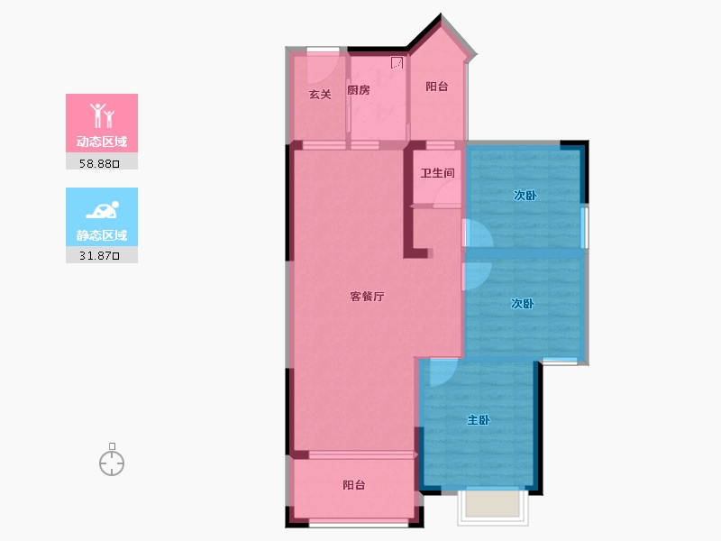 广西壮族自治区-来宾市-金霖华庭二期-81.04-户型库-动静分区