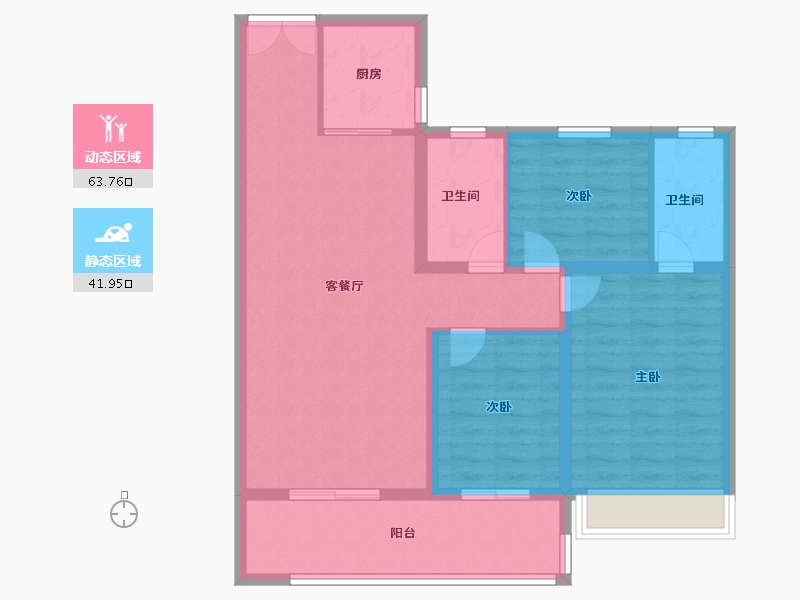 河南省-周口市-奥特莱斯万锦城-95.20-户型库-动静分区