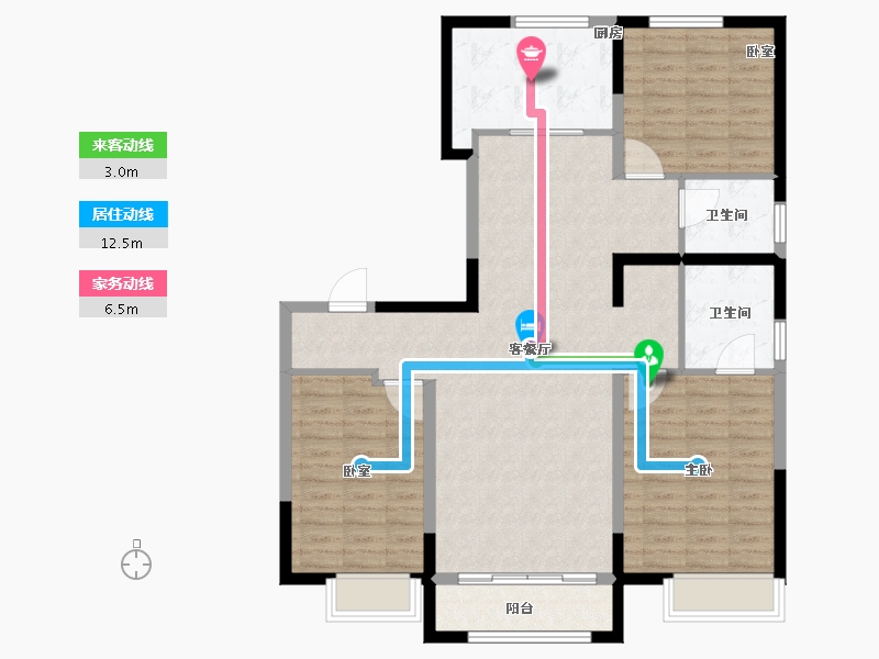 河南省-安阳市-嘉洲城上府-108.00-户型库-动静线