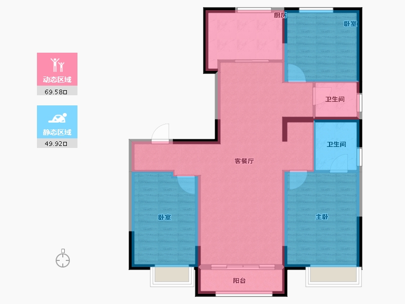 河南省-安阳市-嘉洲城上府-108.00-户型库-动静分区