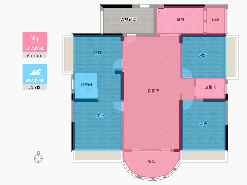 广东省-阳江市-凯旋华府-148.00-户型库-动静分区