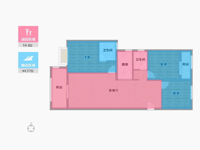 湖南省-怀化市-澳海公园2号-100.00-户型库-动静分区