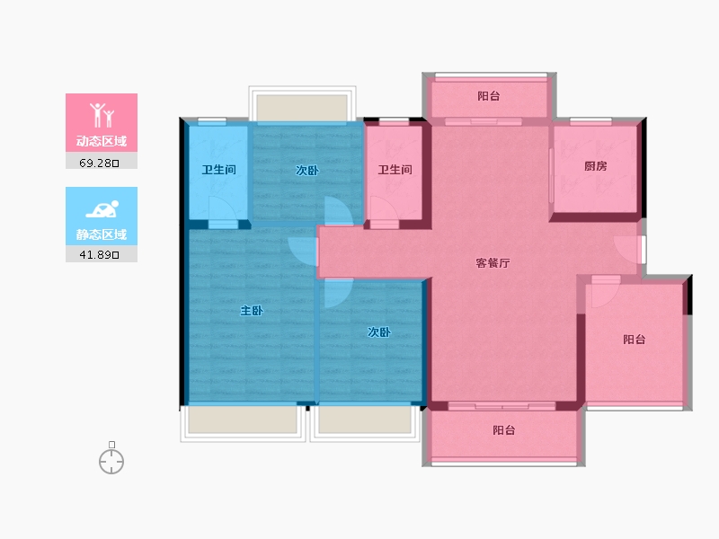 广东省-清远市-碧桂园智慧未来城-99.98-户型库-动静分区