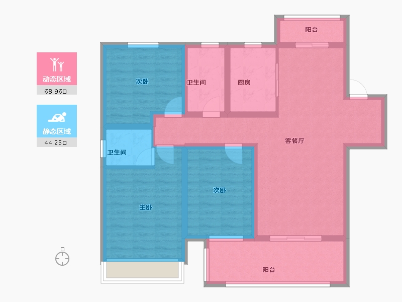 河南省-周口市-广商逸墅三号院-100.40-户型库-动静分区