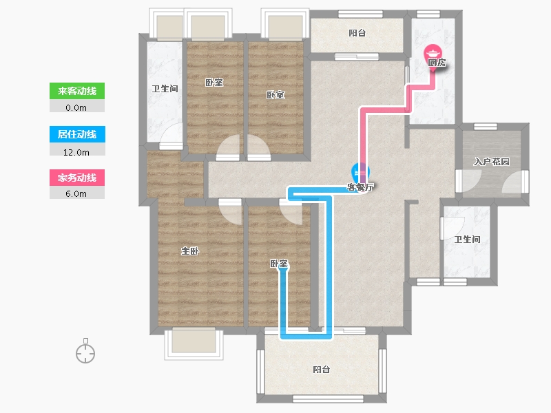 广东省-广州市-实地广州常春藤-101.02-户型库-动静线