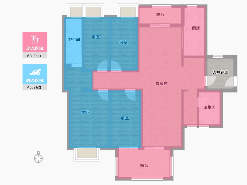 广东省-广州市-实地广州常春藤-101.02-户型库-动静分区